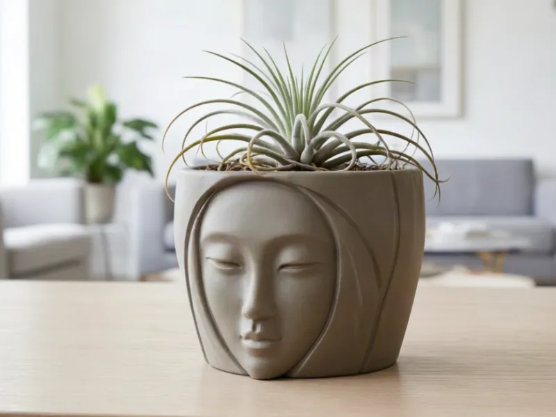 Serenity Face Planter | Decorative planter STL