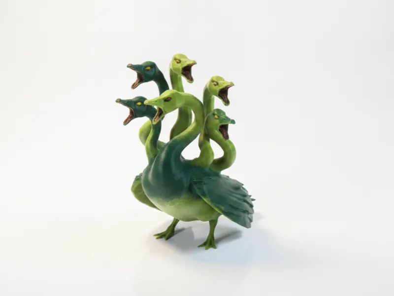 九头蛇天鹅奇幻神话手办 3D可打印模型