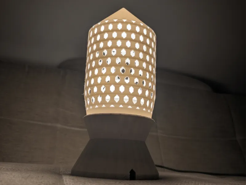 Honeycomb Lantern Lamp E27 with Light Windows