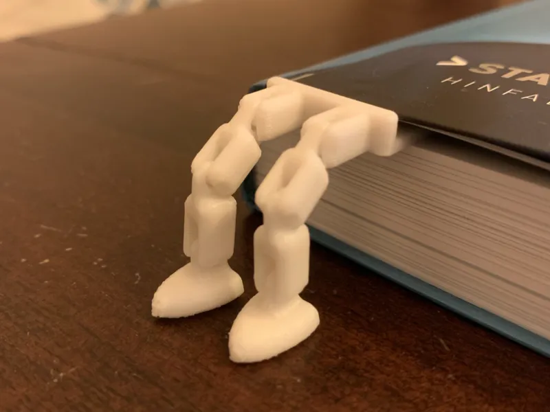 Lezezeichen mit Gliederbeine - Bookmark with articulated leg
