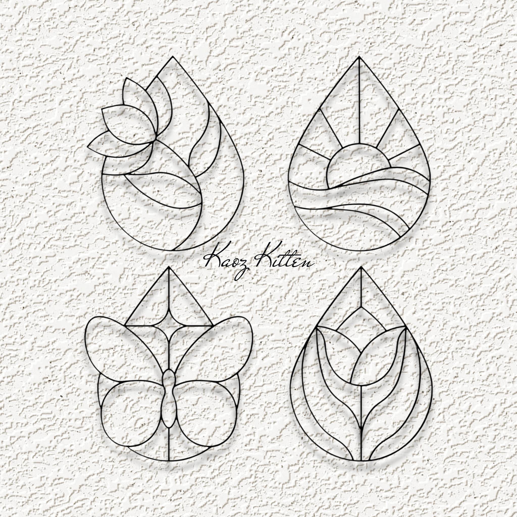 garden rain element set wall art home decor