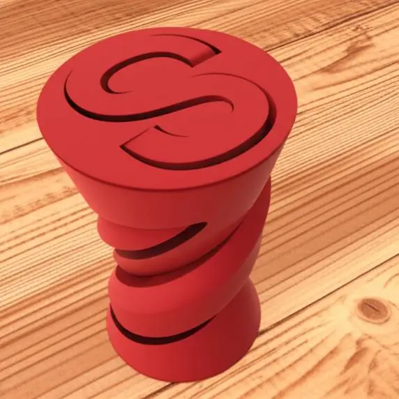Personalized Letter S - Spiral Fidget