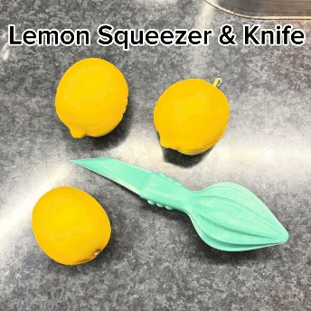 Lemon Squeezer & Knife-0