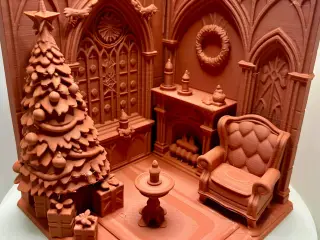Gothic Yuletide Parlor