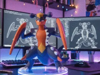 Pocemon Mega Garchomp CFS, AMS Multicolor