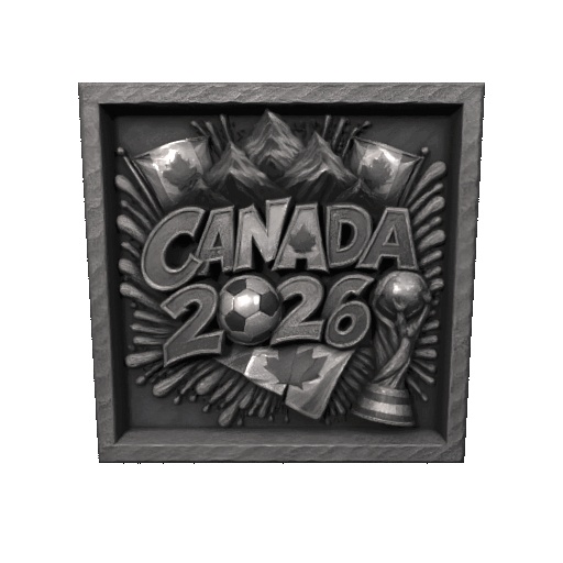 Decorative plaque Canada World Cup 2026