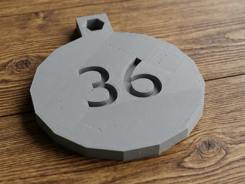 Number 36 Tag