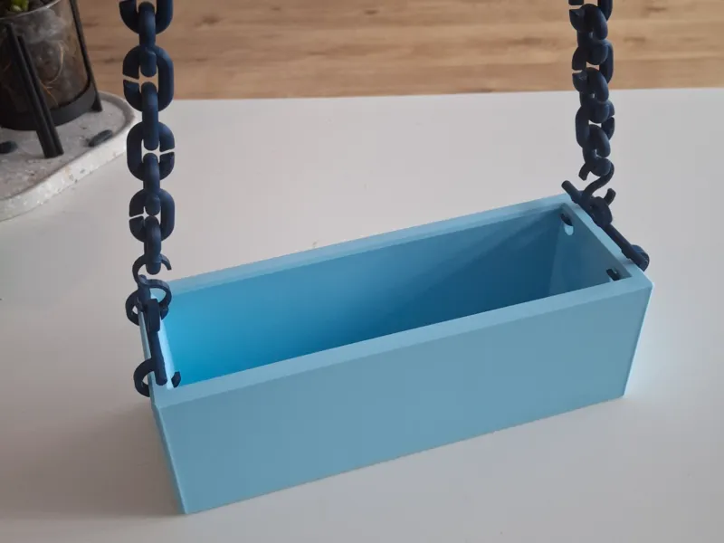 Vaso rettangolare sospeso