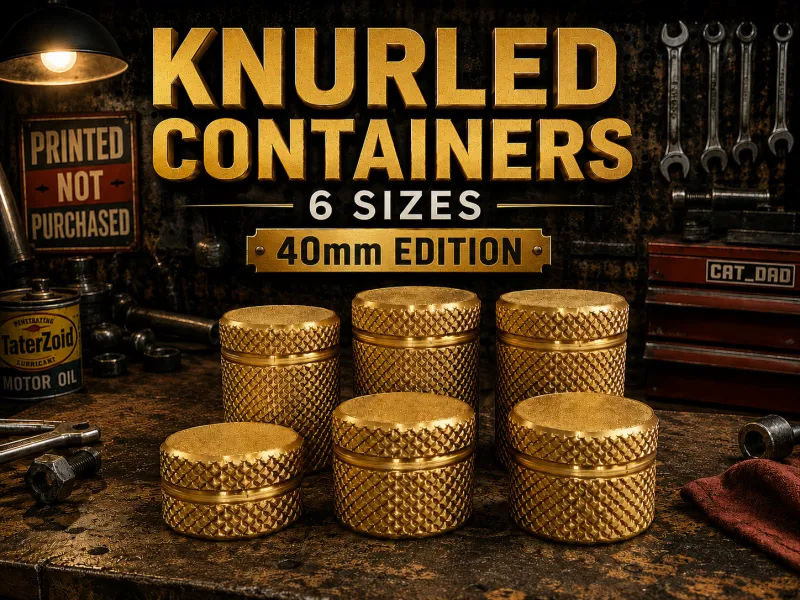 Knurled Container Set - 40mm