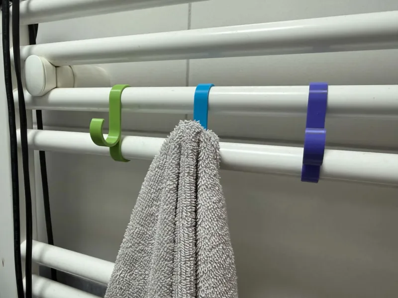 Bathroom heated towel rail