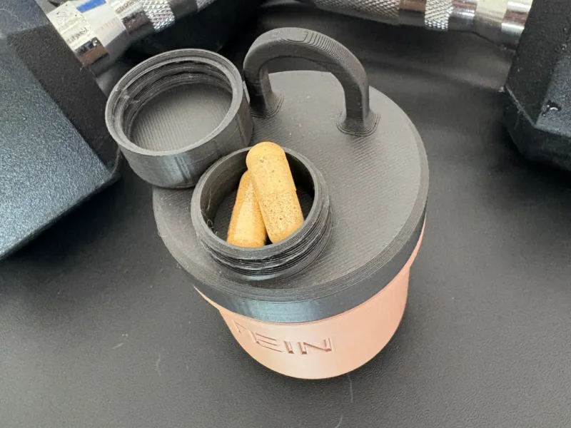 porta whey e capsulas