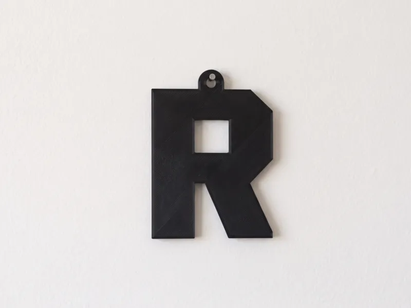 ศิลปะติดผนังโลโก้ R ของ Roblox