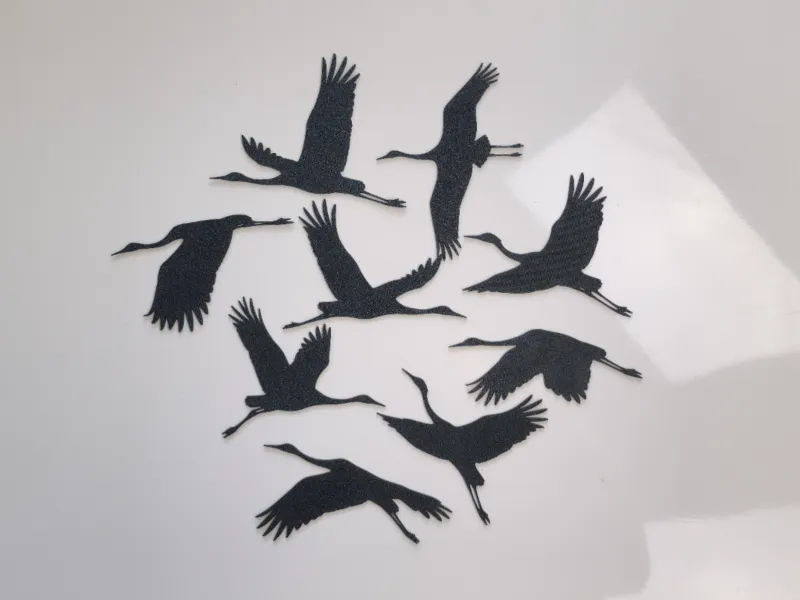 Flying Cranes Wall Art Set