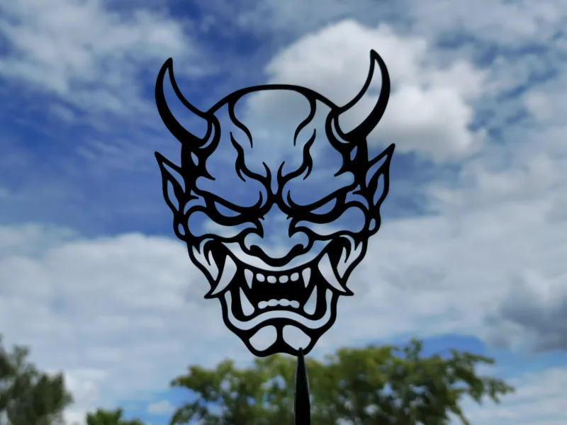 Oni Demon Mask Wall Art Decor