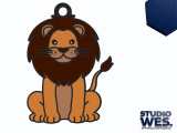 Lion - Keychain (Facedown Print)-0