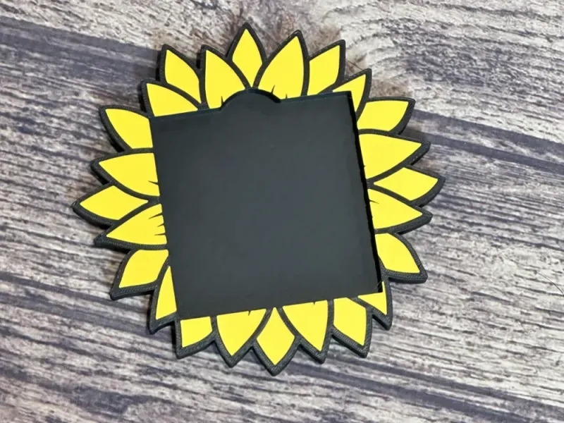 sunflower post-it holder