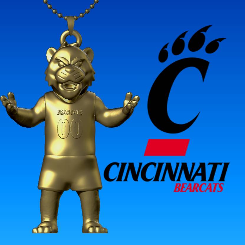 NCAA - Necklaces CINCINNATI BEARCATS - Hanging Figurine