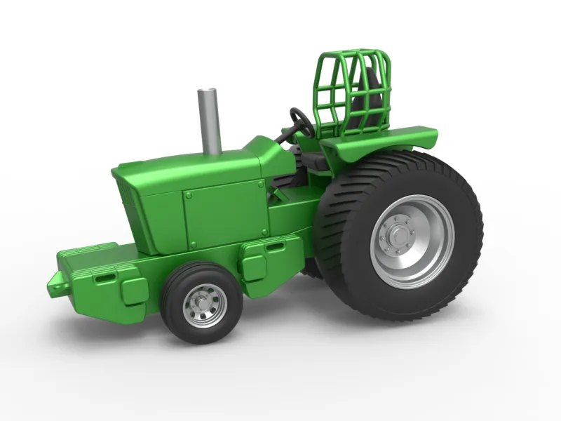 Fun short Pro Stock Pulling Tractor Version 2 Scale 1:25