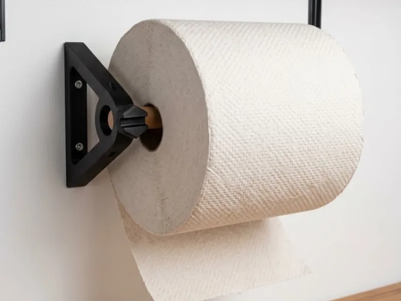 Soporte Papel de Pared tipo industrial rollo grande PetG