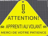 French learning driver sign-0