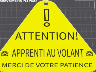 French learning driver sign