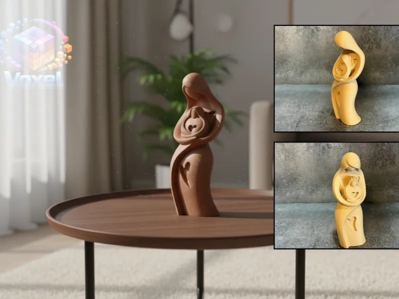 Escultura Mãe e Filho