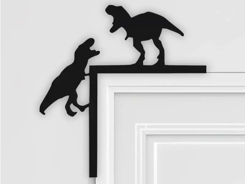 Dinasour Door Corner Decor, Door Frame Decor, Home Decor