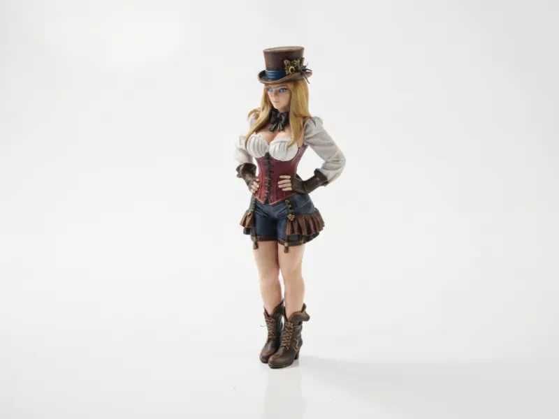Carnival Girl Victorian Performer Figurine 3D Printable