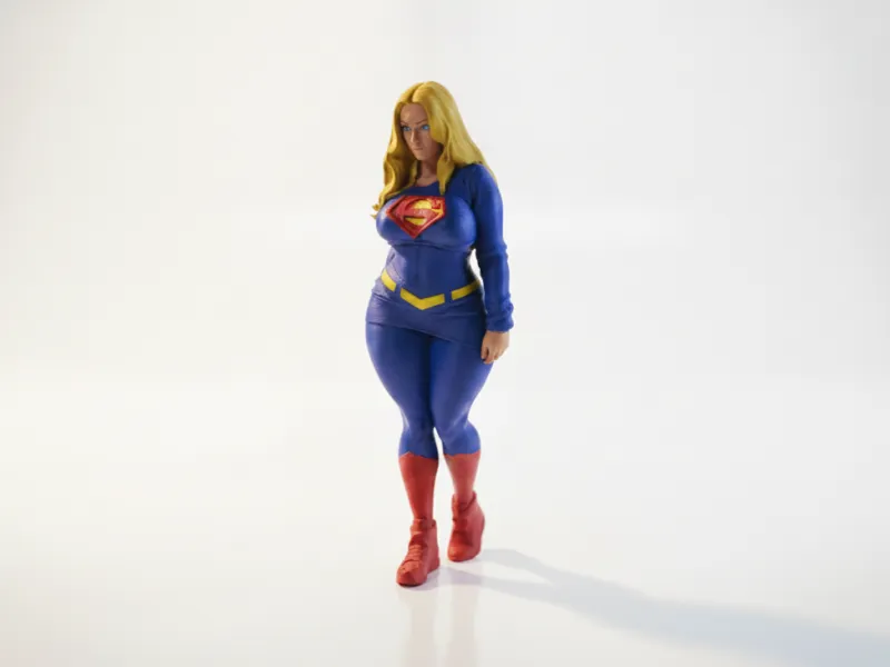 Statuetta Massiccia di Supergirl DC Comics Stampabile in 3D