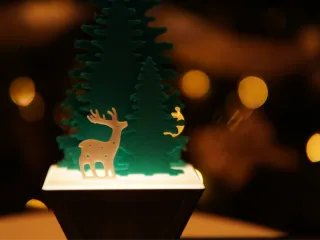 Solitary Reindeer Kit Card