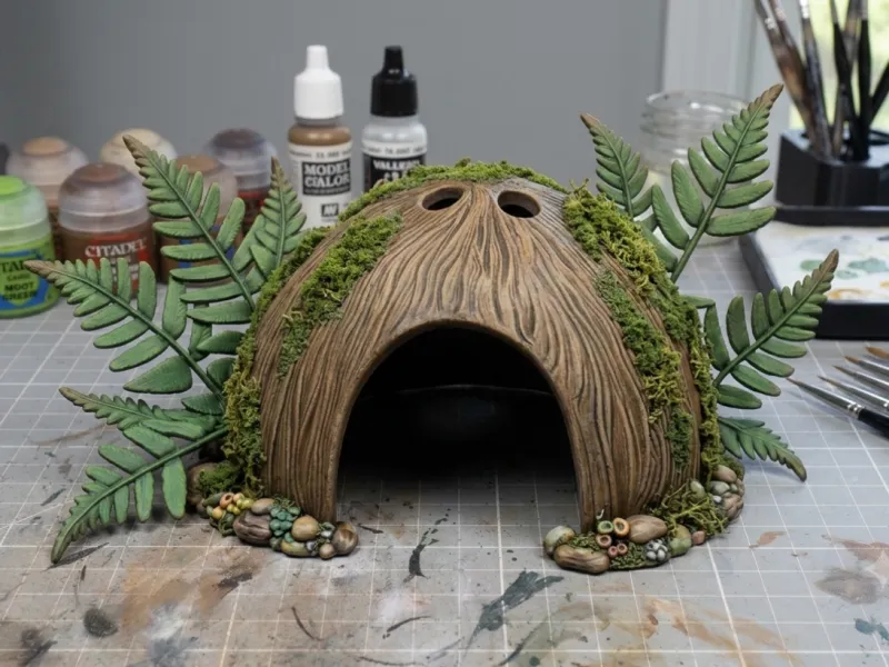 Nature / Terrarium: Forest Coconut Cave Hideout - Reptile & 