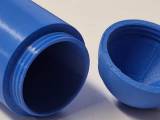 Simple cylindrical container with threaded screw on dome lid-0