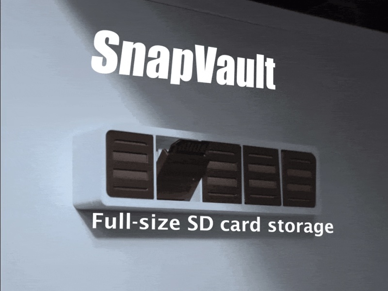 SnapVault — Almacenamiento de tarjetas SD para montaje en pared