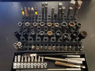 Hex bit holder with tray