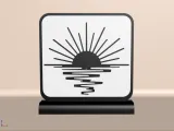 Sunset Line Art Decor – 3D Printable Decoration-0