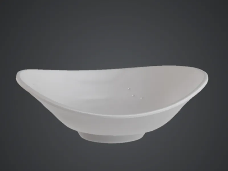 Waxy ceramic bowl