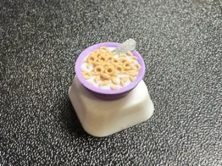 Cereal bowl keycap for Cherry MX keyboard