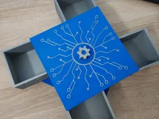 Electronic box - 4 compartments
