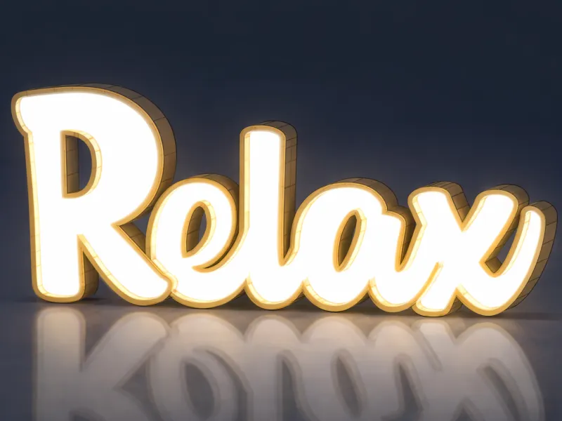 Relax - Led Sign
