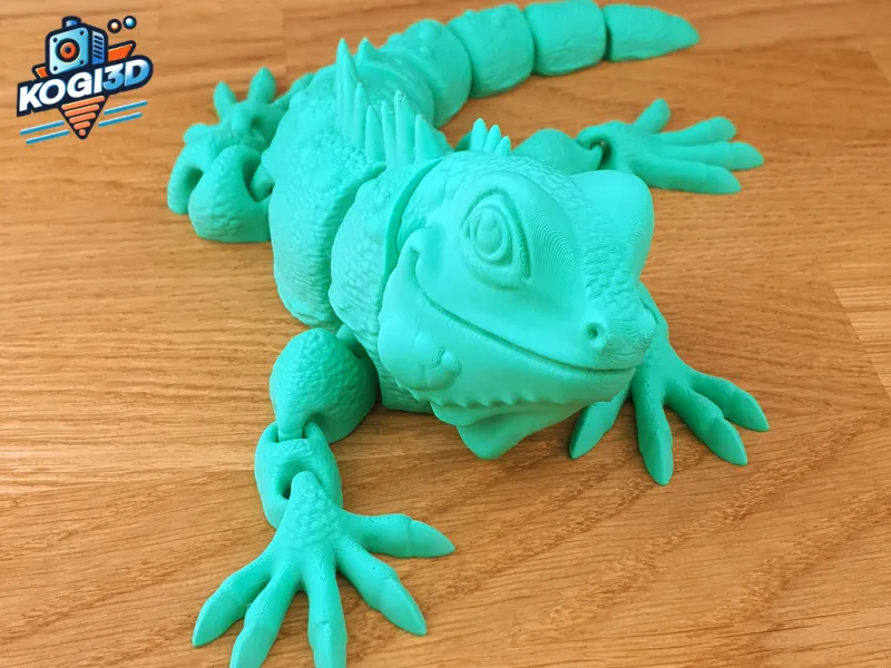 Articulated Iguana Print in Place