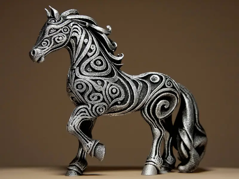 Escultura de caballo de diseñador