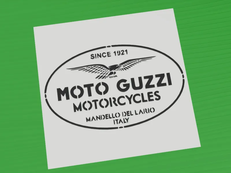 Moto Guzzi vintage eagle oval logo