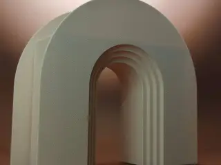 Geometric Nordic Vase - Long Arch