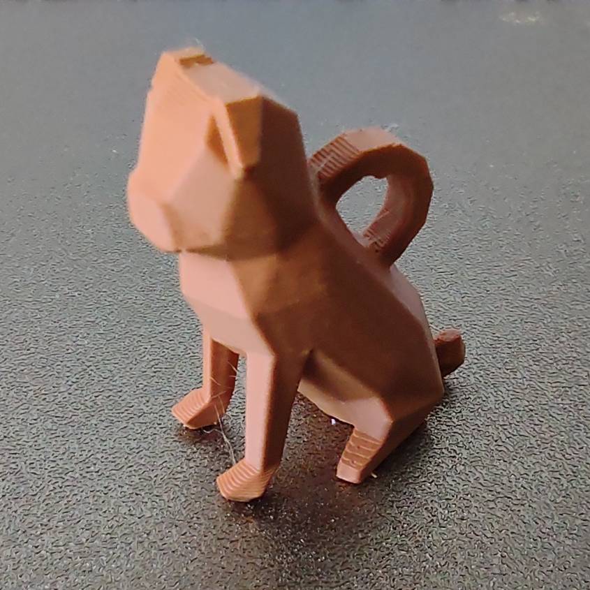 Low Poly Dog (Pug) Keychain / keyring