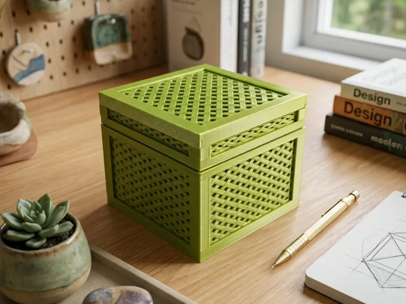 Boîte cubique tressée