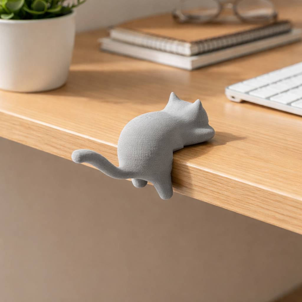 Cat Desk Hook Cable Organizer - Home - PLA - 3D printed product - фото 4