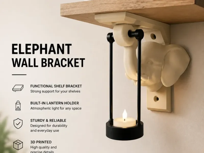 elephant shelf bracket