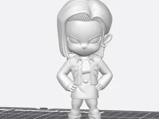 Chibi Android 18 – Elegancia Letal