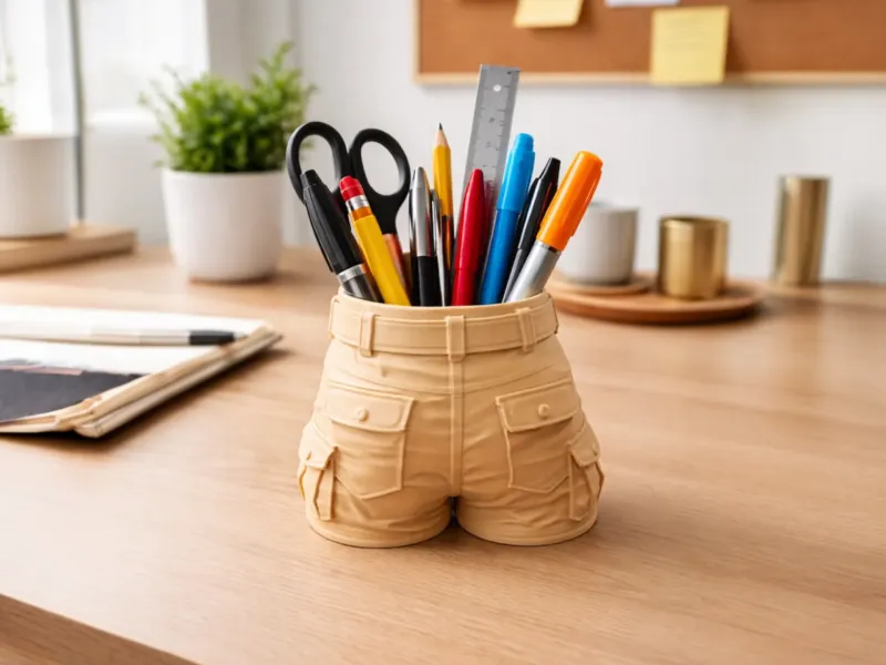 Cool Shorts Pennenhouder – Unieke Bureau-Organizer
