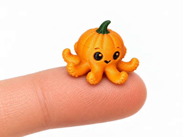 Adorable pulpo calabaza – Miniatura de Halloween